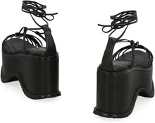 Load image into Gallery viewer, Leather platform sandals

