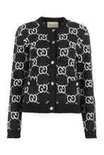 Carica l'immagine nel visualizzatore di Gallery, Cardigan in maglia jacquard con motivo GG
