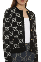 Carica l'immagine nel visualizzatore di Gallery, Cardigan in maglia jacquard con motivo GG
