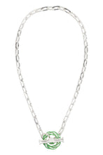 Load image into Gallery viewer, Pillar silver necklace
