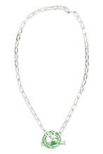 Load image into Gallery viewer, Pillar silver necklace
