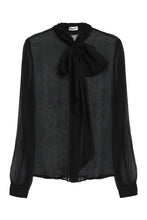 Carica l'immagine nel visualizzatore di Gallery, Blusa in seta con collo foulard
