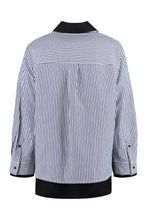 Load image into Gallery viewer, Striped linen-cotton blend shirt
