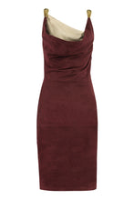 Load image into Gallery viewer, Suede midi-dress
