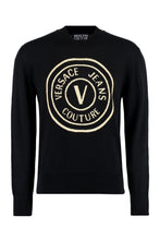 Load image into Gallery viewer, Intarsia crew-neck sweater
