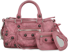 Carica l'immagine nel visualizzatore di Gallery, Borsa Le Cagole Mini Duffle in pelle
