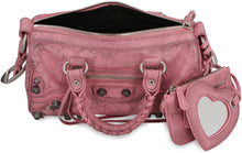 Carica l'immagine nel visualizzatore di Gallery, Borsa Le Cagole Mini Duffle in pelle
