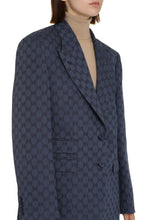 Carica l'immagine nel visualizzatore di Gallery, Blazer monopetto con motivo jacquard
