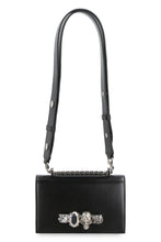 Carica l'immagine nel visualizzatore di Gallery, Borsa mini Biker Jewelled Satchel in pelle
