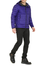 Carica l'immagine nel visualizzatore di Gallery, Piumino full-zip con cappuccio
