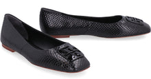 Load image into Gallery viewer, Georgia snakeskin leather ballet flats

