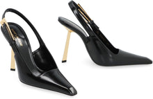 Load image into Gallery viewer, Lee Patent leather slingback pumps
