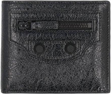 Load image into Gallery viewer, Le Cagole leather flap-over wallet

