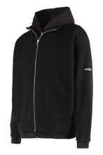 Load image into Gallery viewer, Full-zip cotton sweater
