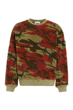 Carica l'immagine nel visualizzatore di Gallery, Felpa in pile motivo camouflage
