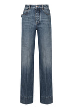 Load image into Gallery viewer, High-waist wide-leg jeans
