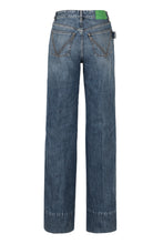 Load image into Gallery viewer, High-waist wide-leg jeans
