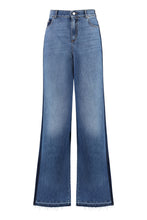 Load image into Gallery viewer, High-waist wide-leg jeans
