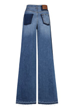 Load image into Gallery viewer, High-waist wide-leg jeans
