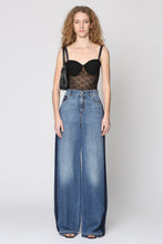 Load image into Gallery viewer, High-waist wide-leg jeans
