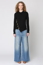 Load image into Gallery viewer, High-waist wide-leg jeans
