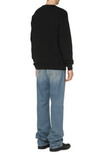Load image into Gallery viewer, Cotton crew-neck sweatshirt with logo
