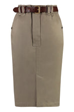 Carica l'immagine nel visualizzatore di Gallery, Gonna midi in gabardine
