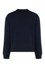 Carica l'immagine nel visualizzatore di Gallery, Maglione in lana realizzato a maglia con intarsio
