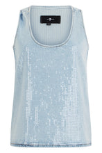 Carica l'immagine nel visualizzatore di Gallery, Top in denim con paillettes
