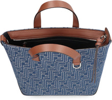 Load image into Gallery viewer, Canvas and leather shopping bag
