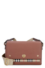 Carica l'immagine nel visualizzatore di Gallery, Borsa Note in pelle e tessuto Vintage check
