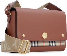 Carica l'immagine nel visualizzatore di Gallery, Borsa Note in pelle e tessuto Vintage check
