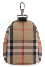 Load image into Gallery viewer, Fabric and leather key ring
