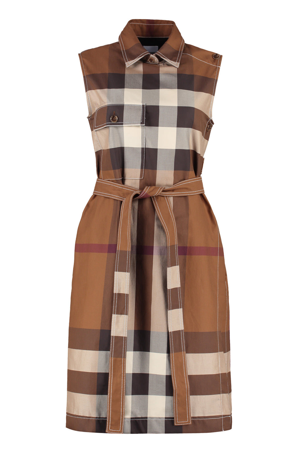 Abito chemisier in motivo check