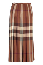 Carica l'immagine nel visualizzatore di Gallery, Gonna midi a pieghe in motivo tartan
