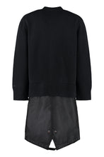Carica l'immagine nel visualizzatore di Gallery, Cardigan in lana con inserti in nylon
