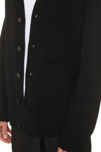 Carica l'immagine nel visualizzatore di Gallery, Cardigan in lana con inserti in nylon
