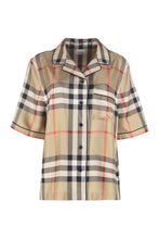 Carica l'immagine nel visualizzatore di Gallery, Camicia in seta motivo check

