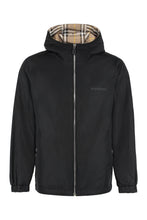 Carica l'immagine nel visualizzatore di Gallery, Giacca reversibile in nylon con cappuccio
