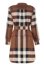 Carica l&#39;immagine nel visualizzatore di Gallery, Abito chemisier in motivo check
