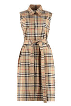 Carica l&#39;immagine nel visualizzatore di Gallery, Abito chemisier in cotone motivo tartan
