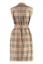 Carica l&#39;immagine nel visualizzatore di Gallery, Abito chemisier in cotone motivo tartan

