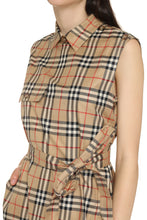 Carica l&#39;immagine nel visualizzatore di Gallery, Abito chemisier in cotone motivo tartan
