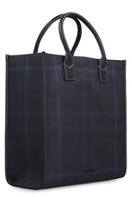 Load image into Gallery viewer, Exaggerated check motif tote bag

