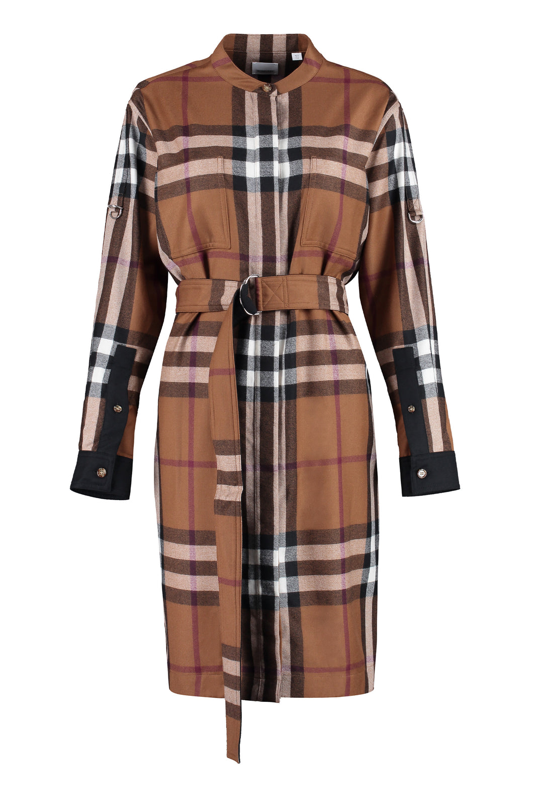 Abito chemisier in motivo check