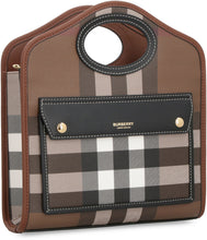 Load image into Gallery viewer, Pocket check shoulder bag
