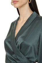 Load image into Gallery viewer, Silk wrap-dress
