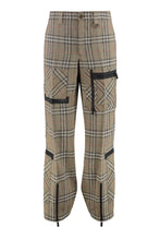 Load image into Gallery viewer, Check motif trousers
