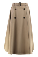 Carica l'immagine nel visualizzatore di Gallery, Gonna trench midi in gabardine
