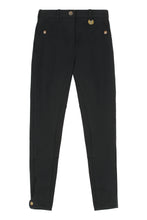Carica l'immagine nel visualizzatore di Gallery, Pantaloni Jodhpur in cotone stretch con motivo spigato
